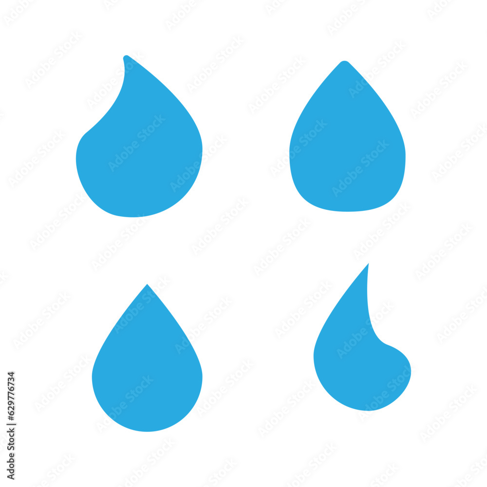 water drop icon with blue color water drop icon with blue color
