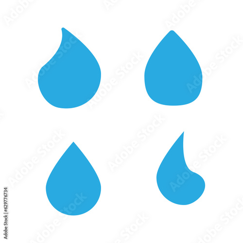 water drop icon with blue color