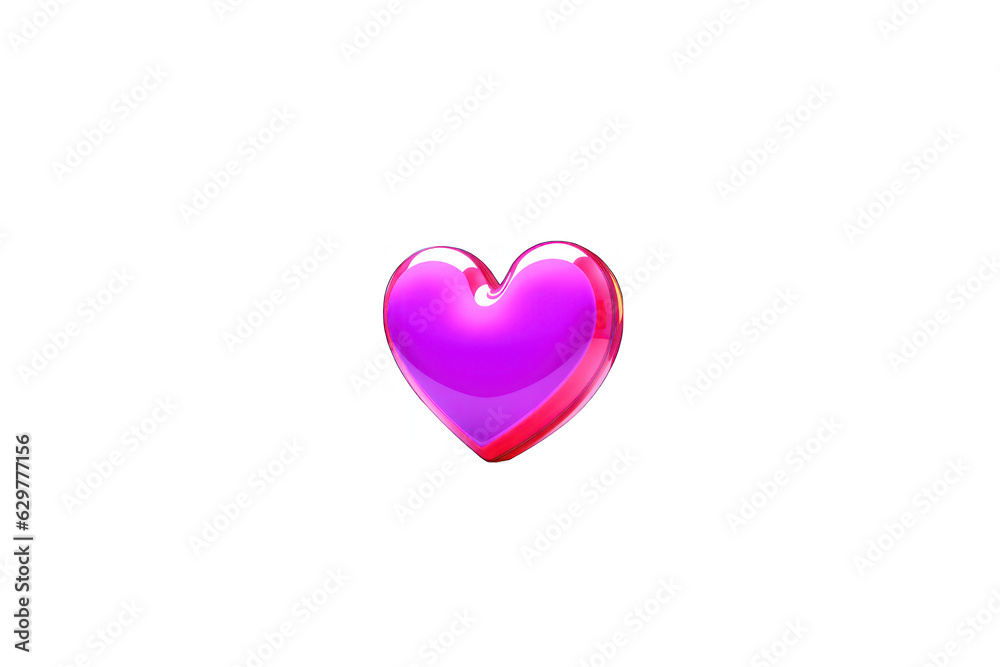 a heart shape love, cartoon, 3d render, happy color vibe, glossy, 32K UHD. Generative ai