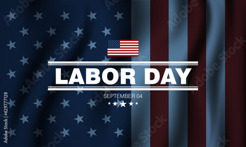 Happy labor day in United States of America background vector illustration