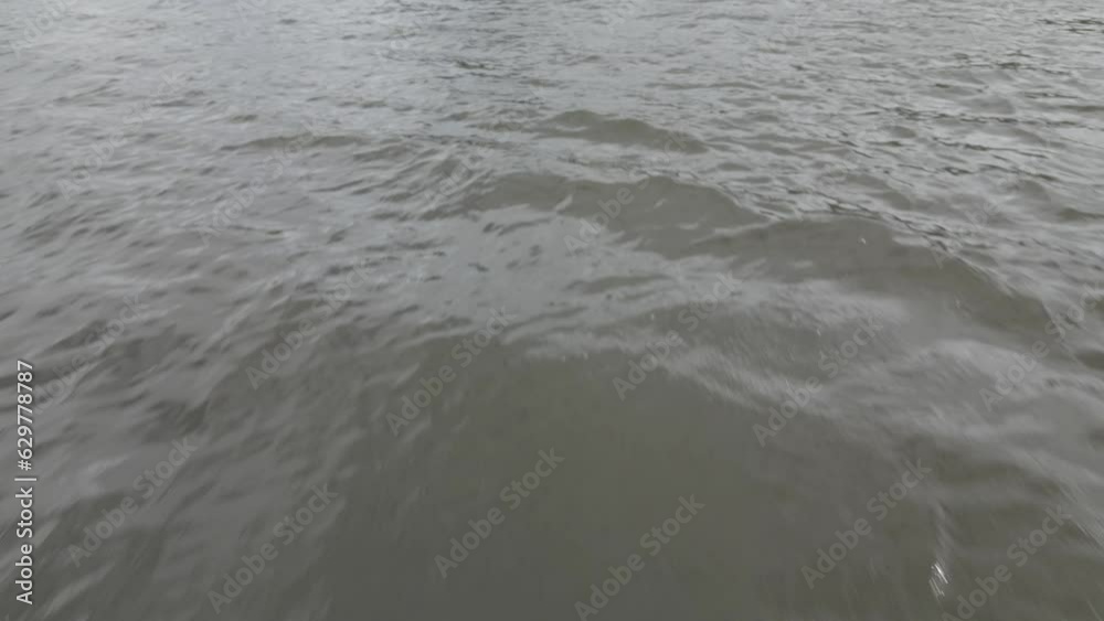Murky water of a Scottish loch. Rocks at end. Low aerial fast forward. Murky water of a Scottish loch. Rocks at end. Low aerial fast forward.