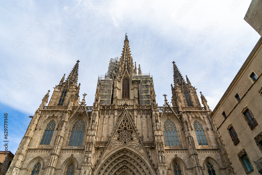 The Cathedral of Barcelona in Barcelona, Spain