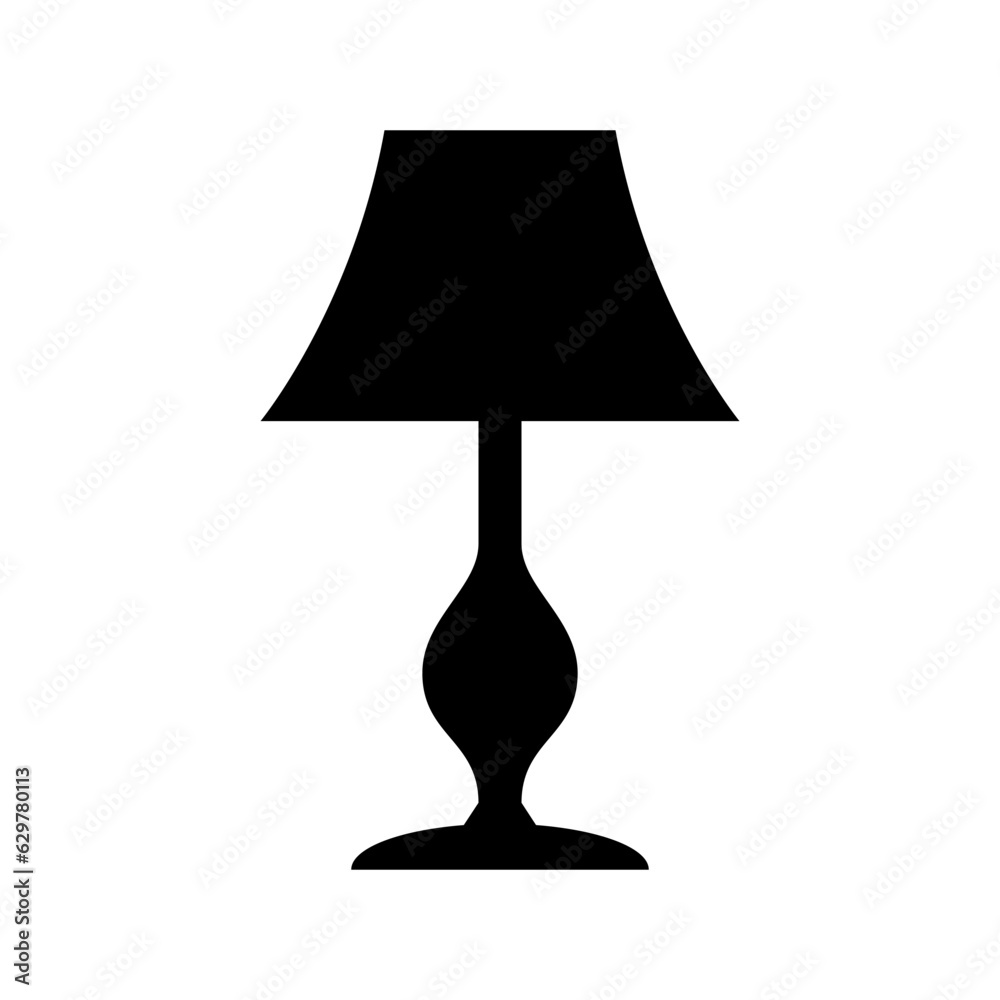 lamp icon, table lamp vector illustration lamp icon, table lamp vector illustration