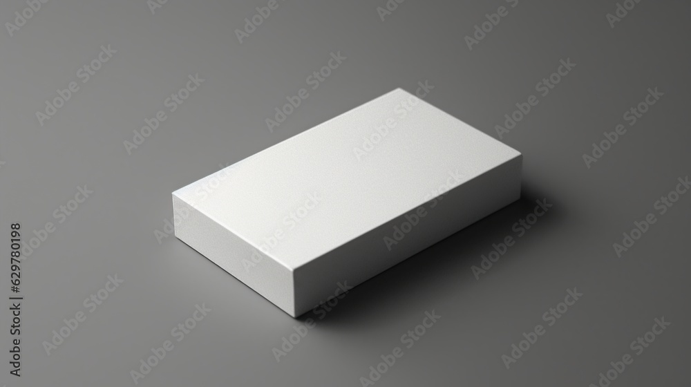 Blank white business card mockup Generative AI Blank white business card mockup Generative AI