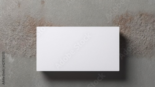 Blank white business card mockup Generative AI