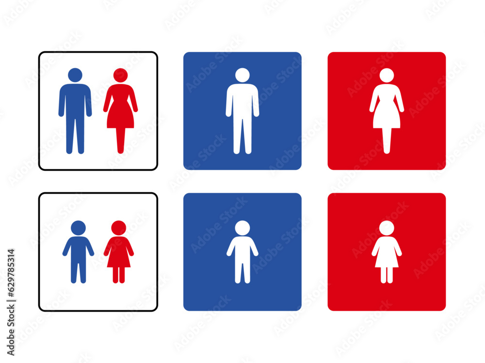 トイレマークのイラスト素材 トイレマークのイラスト素材