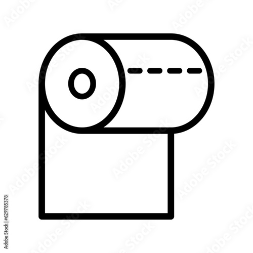 toilet paper icon, tissue 