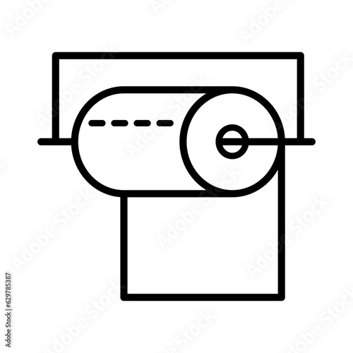toilet paper icon, tissue 