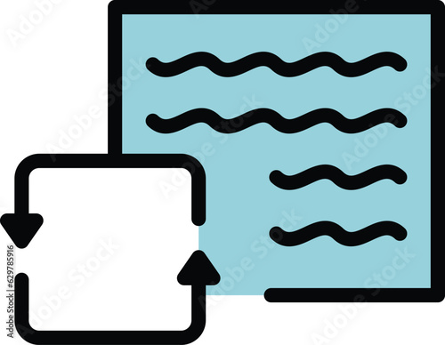 Marketing post icon outline vector. Smm delivery. Social online color flat