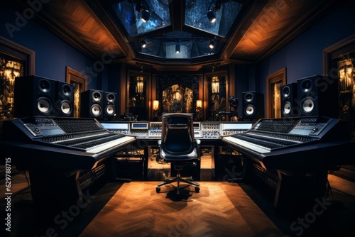 Recording Studio Control Room, Generative AI