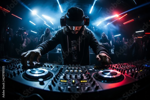  DJ Spinning At A Club, Generative AI 