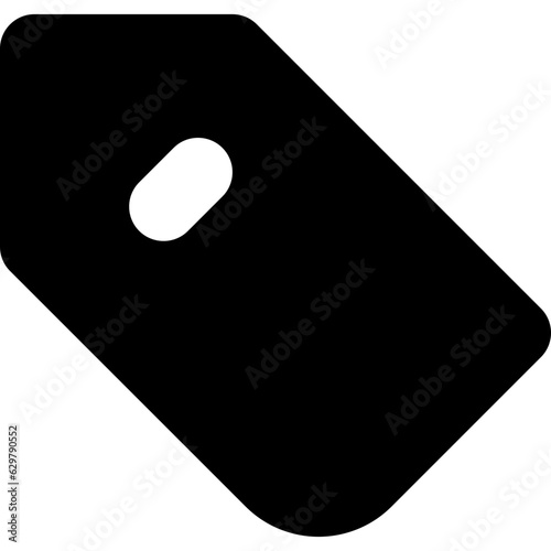 price tag icon simple in rounded style for shop and ecommerce user interface design