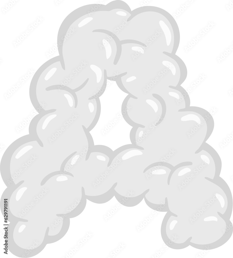 Cloud Alphabet Letter A Cloud Alphabet Letter A