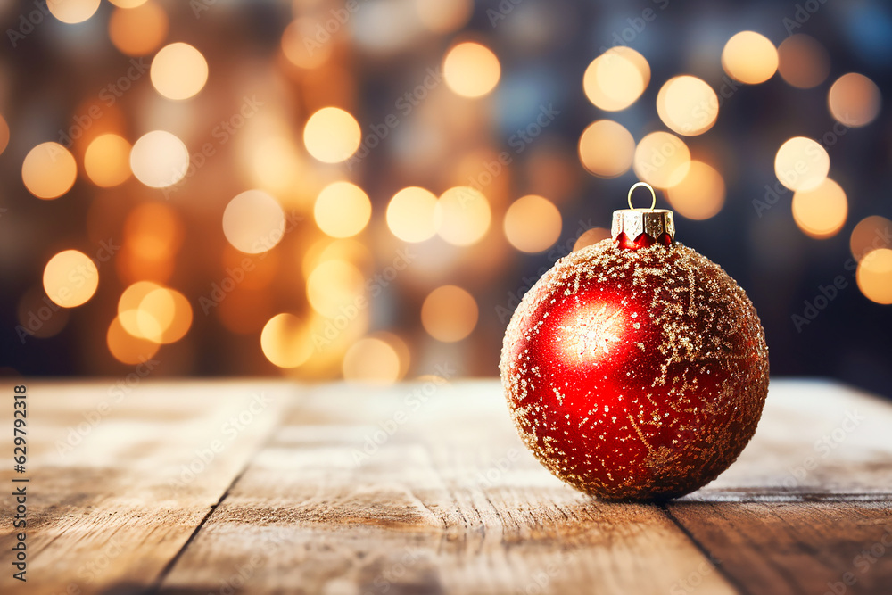 Happy New Year and Christmas Greeting Cards.  Holidays background. AI generative.