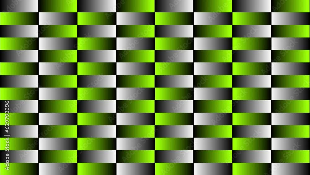 White and Lime green gradient checkered background, moving stripes creating illusion background