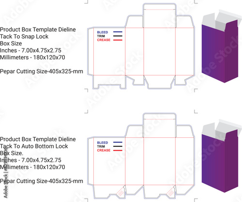 Product Box, Template, Dieline Box Design,  cardboard, box template, layout box, cosmetic box,