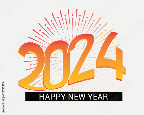  new year vector 2024 illustration