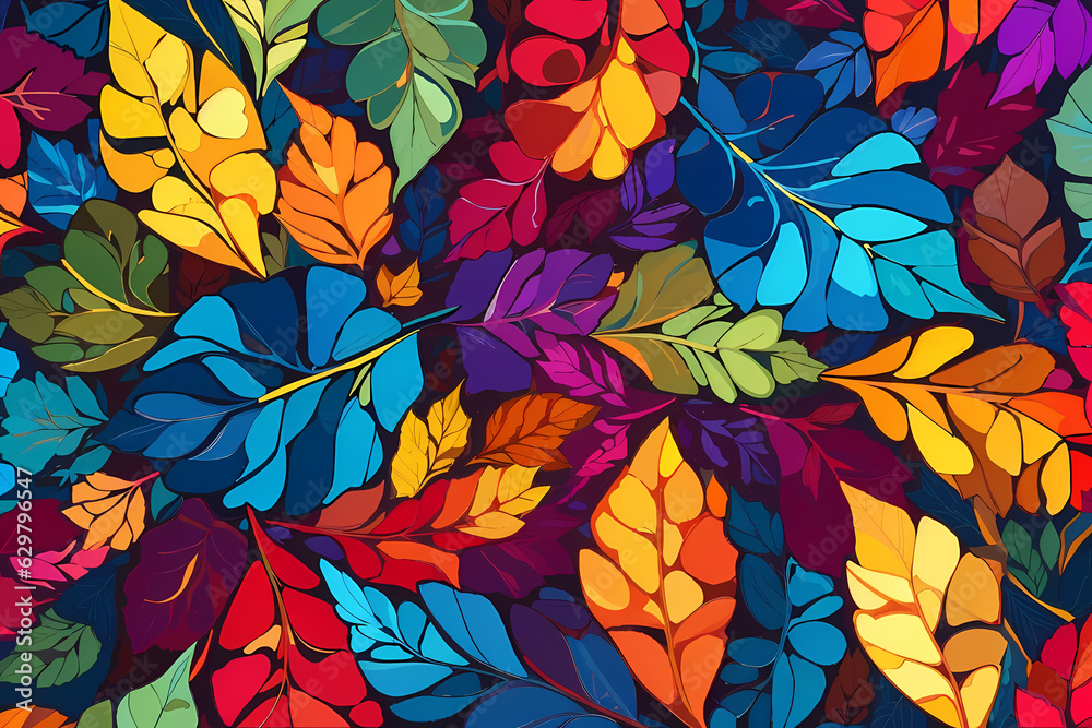 Leaves of Life: A Vivid and Playful Kaleidoscope of Nature Leaves of Life: A Vivid and Playful Kaleidoscope of Nature