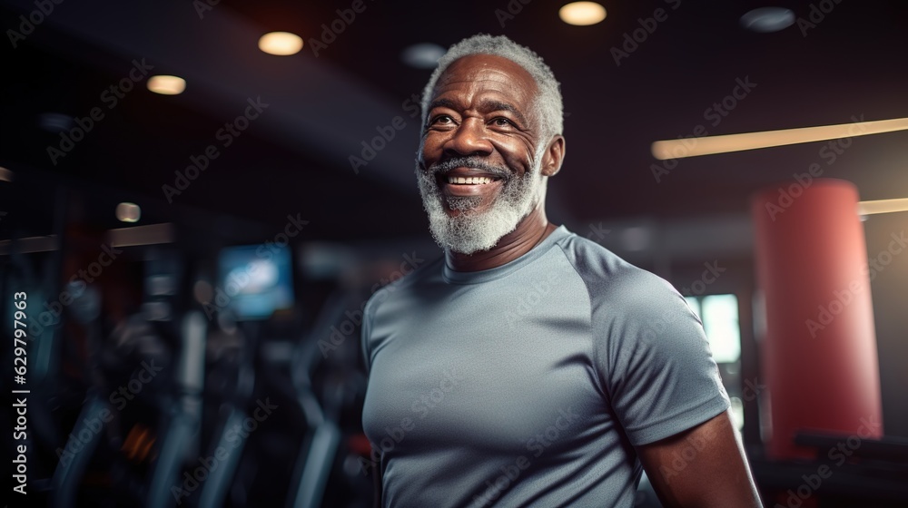 An Elderly people in sportswear exercising with personal trainers at gym and park. Seniors and people exercising in health club. created with ai An Elderly people in sportswear exercising with personal trainers at gym and park. Seniors and people exercising in health club. created with ai