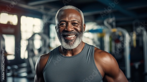 An Elderly people in sportswear exercising with personal trainers at gym and park. Seniors and people exercising in health club. created with ai