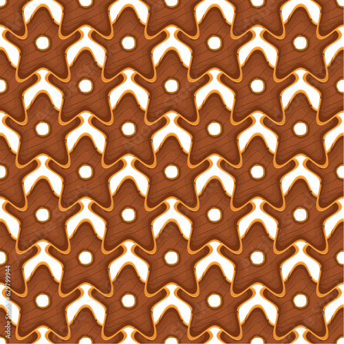 Pattern homemade cookie different taste in pastry biscuit