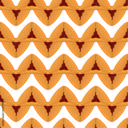 Pattern homemade cookie different taste in pastry biscuit