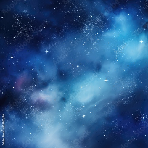 Galaxy and Space Background watercolor painting with AI Generated