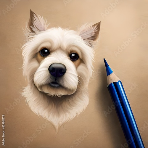 dog with a book