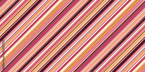 Diagonal pink cute stripes. For printing on pillows, notebooks, cups, interiors, packaging, clothes. Vector. Seamless.