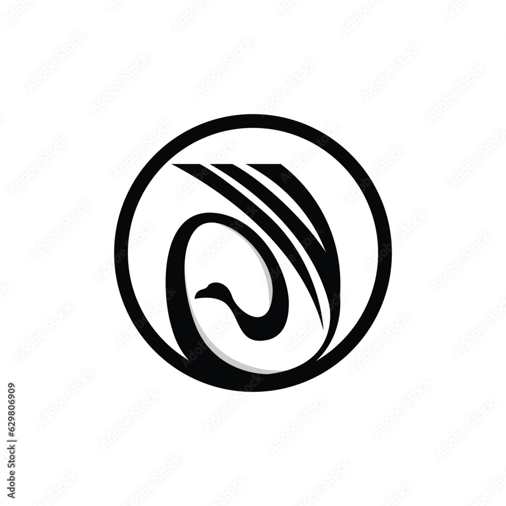 Logo Swan Vector Desain Template illustration Logo Swan Vector Desain Template illustration