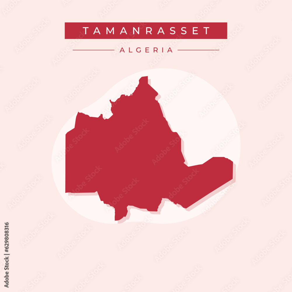 Vector illustration vector of Tamanrasset map Africa Vector illustration vector of Tamanrasset map Africa