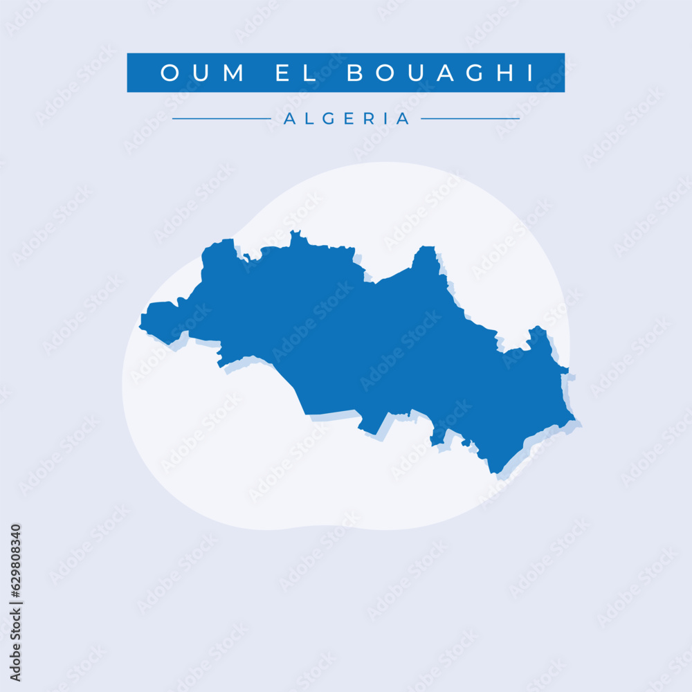 Vector illustration vector of Oum El Bouaghi map Africa Vector illustration vector of Oum El Bouaghi map Africa
