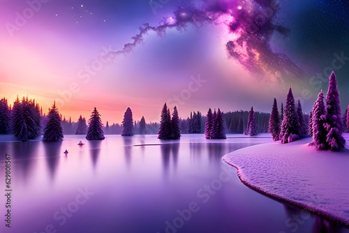 sunrise over the river