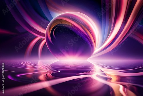 abstract background with glowing lines