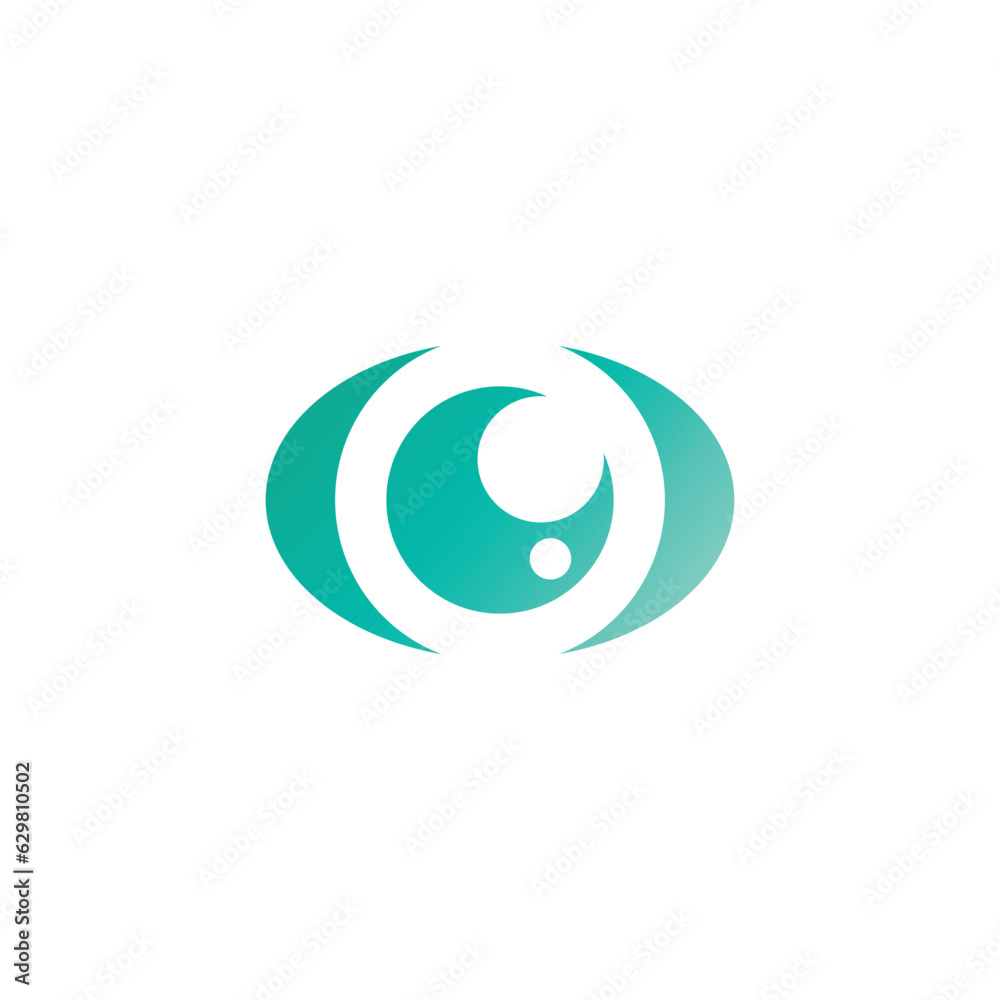 Eye logo vector illustration business element and symbol design