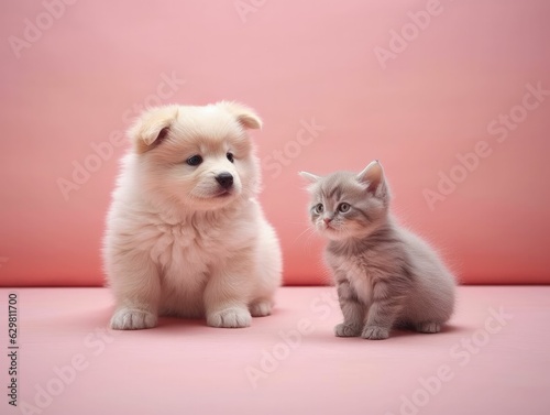 puppy and cat