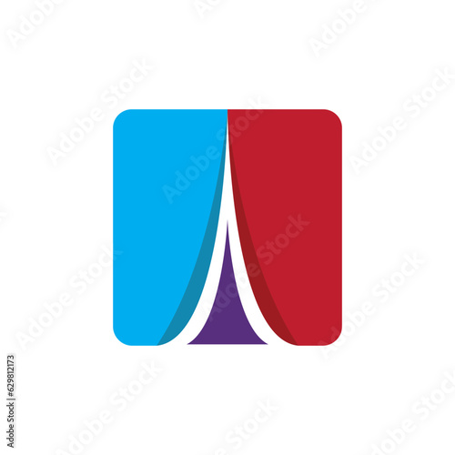 france camping logo design vector.