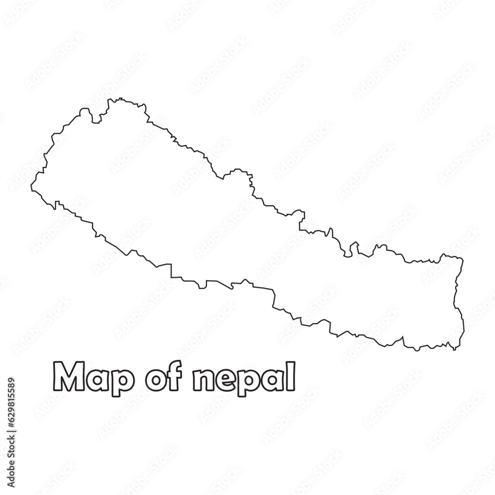nepal map icon nepal map icon