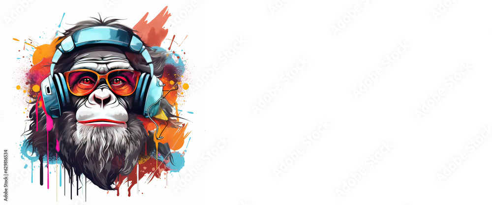 AI scimmia dj banner 01 AI scimmia dj banner 01