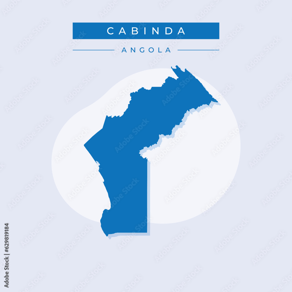 Vector illustration vector of Cabinda map Africa Vector illustration vector of Cabinda map Africa