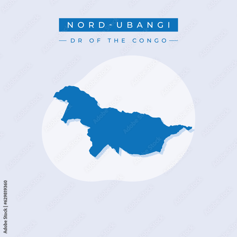Vector illustration vector of Nord-Ubangi map Democratic republic of the Congo