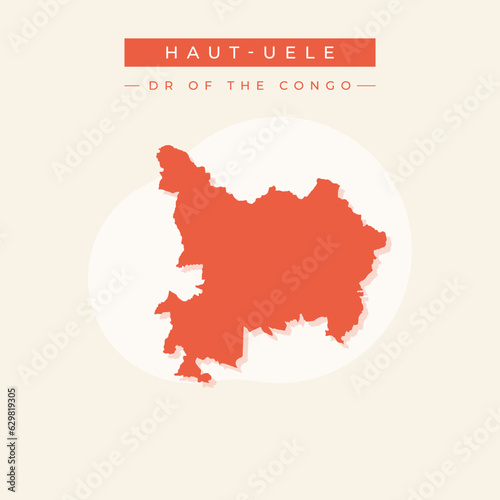 Vector illustration vector of Haut-Uele map Democratic republic of the Congo