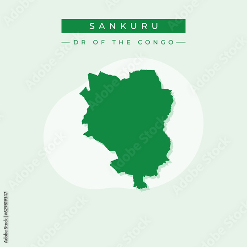 Vector illustration vector of Sankuru map Democratic republic of the Congo
