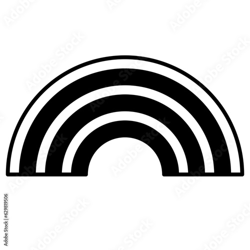 rainbow glyph icon