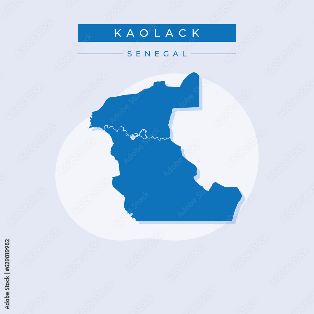 Vector illustration vector of Kaolack map Senegal Vector illustration vector of Kaolack map Senegal