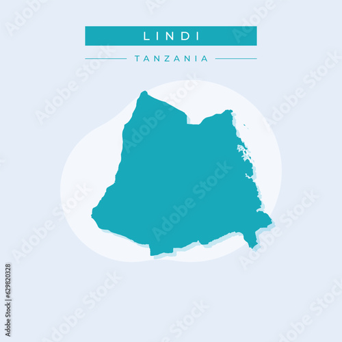 Vector illustration vector of Lindi map Tanzania