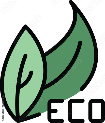 Eco nature walk icon outline vector. Travel people. Forest ecotourism color flat