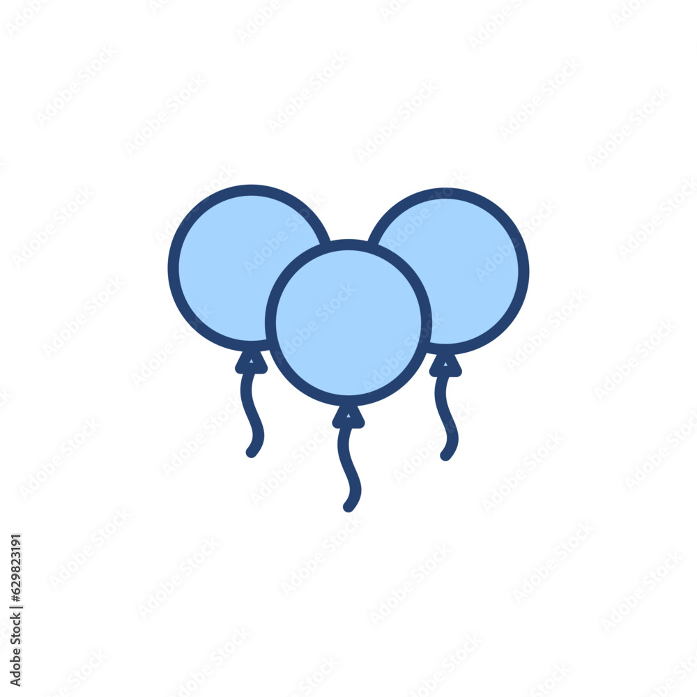 Balloon icon vector. Party balloon sign and symbol Balloon icon vector. Party balloon sign and symbol