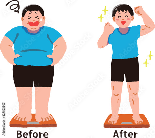	ダイエットに成功した男性