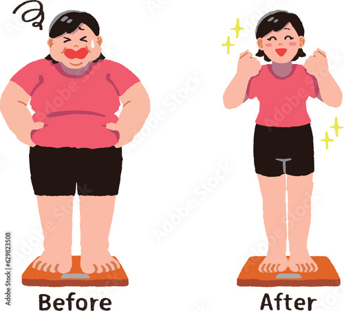 ダイエットに成功した女性